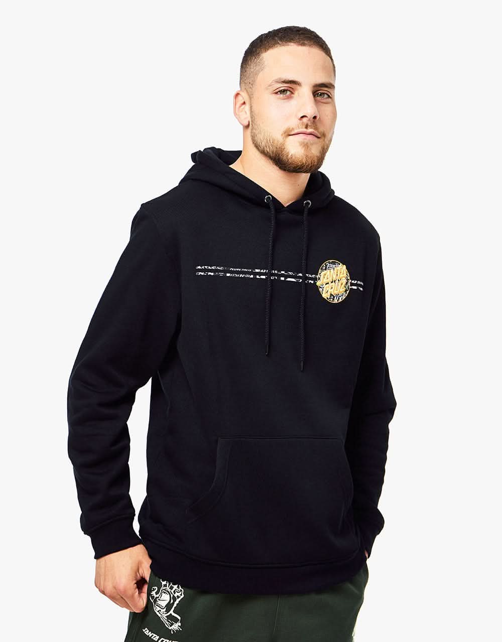 Santa Cruz Flier Dot Pullover Hoodie - Black