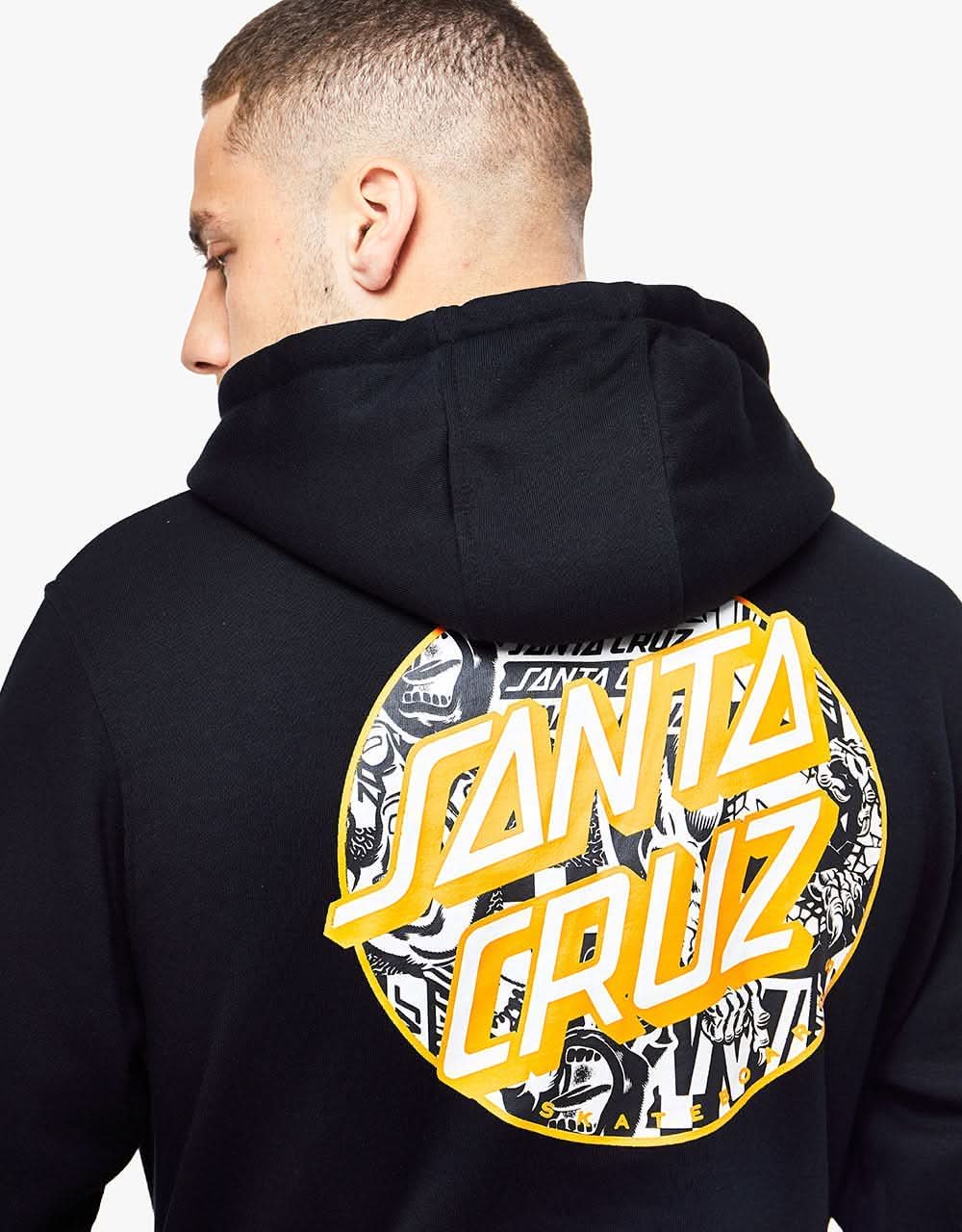 Santa Cruz Flier Dot Pullover Hoodie - Black