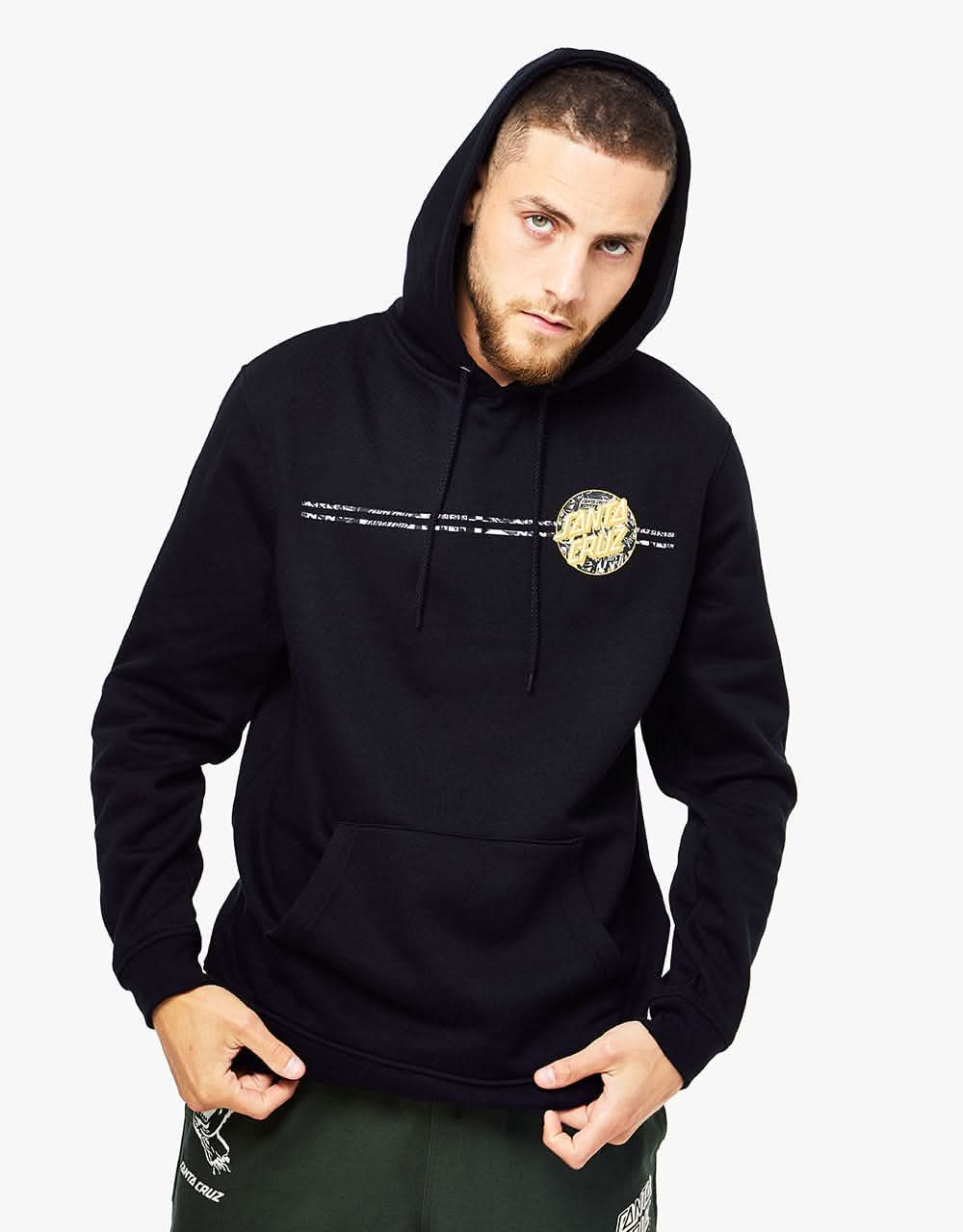 Santa Cruz Flier Dot Pullover Hoodie - Black