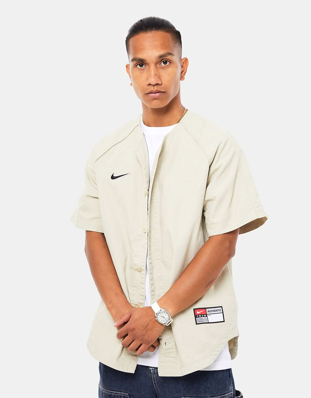 Nike Baseball Jersey - Rattan/White – Route One