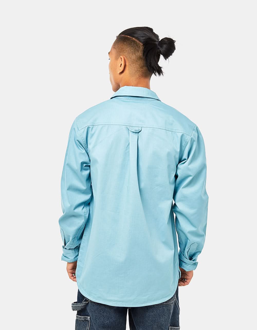 Nike Tanglin Woven LS Shirt - Worn Blue