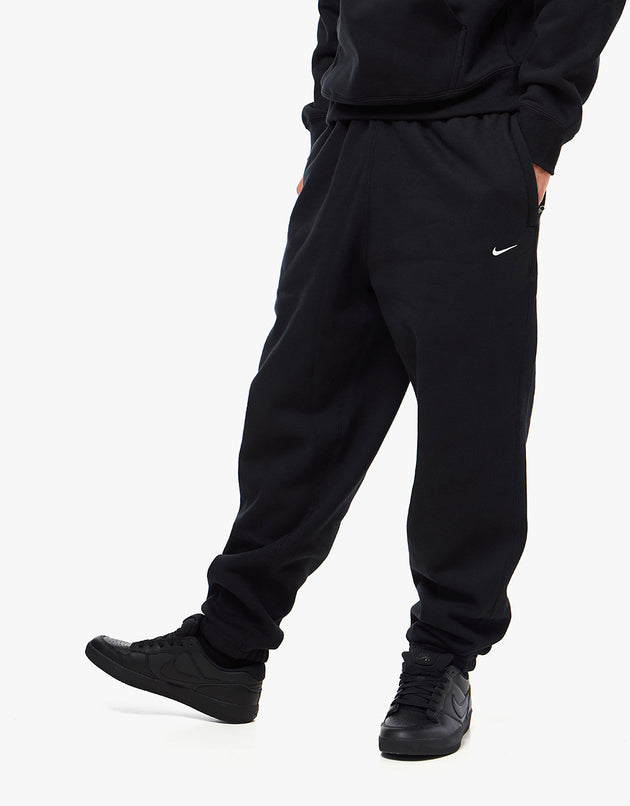 Nike Solo Swoosh Sweatpants - Black/White