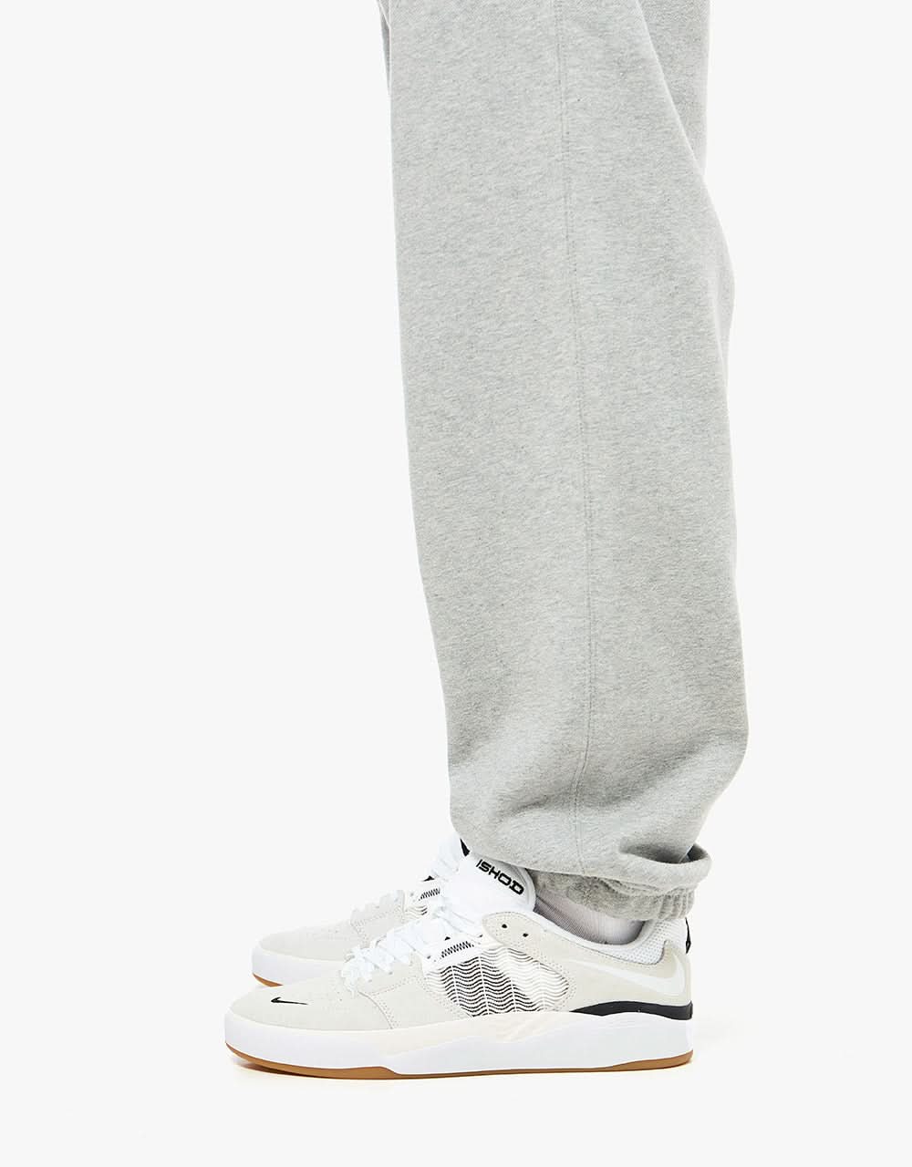 Nike Solo Swoosh Sweatpants - Dark Grey Heather/White