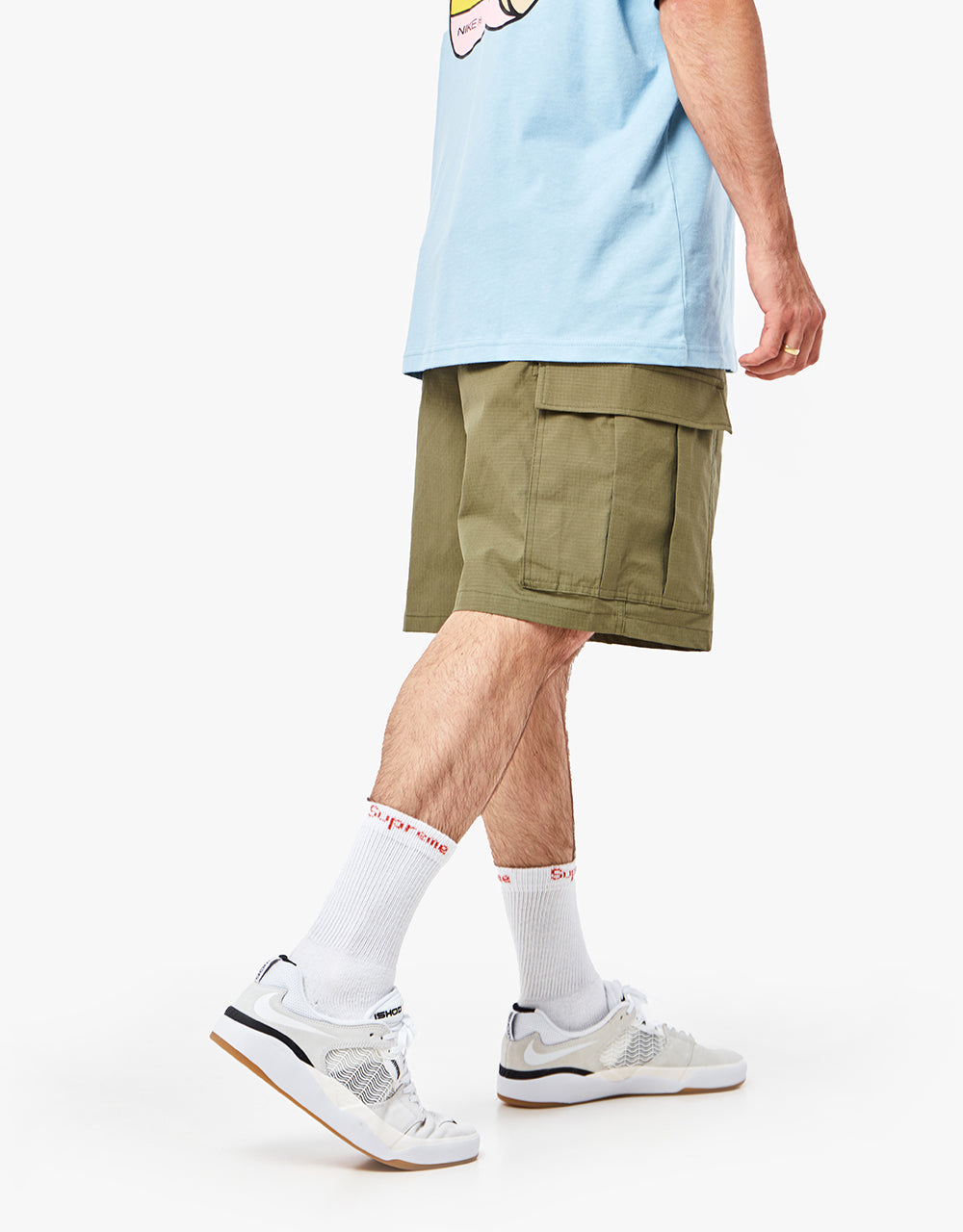 Nike SB Kearny Cargo Short - Medium Olive/White