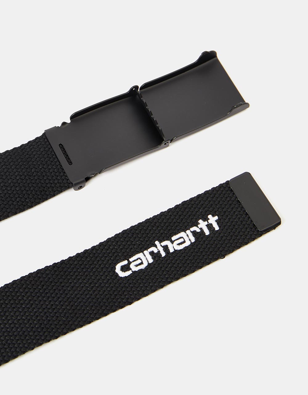 Carhartt WIP Tonal Script Web Belt - Black/Black