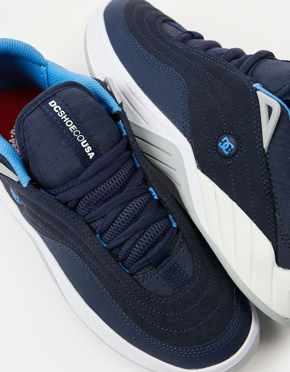 DC Williams Slim S Skate Shoes - Blue/Blue/White