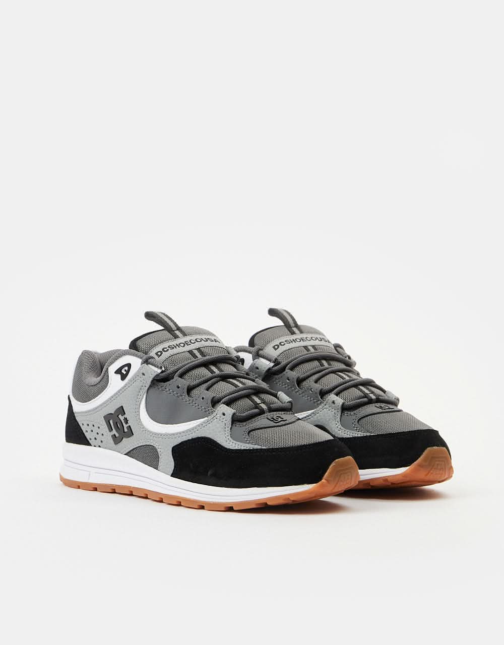 DC Kalis Lite Skate Shoes - Black/Dark Grey/White