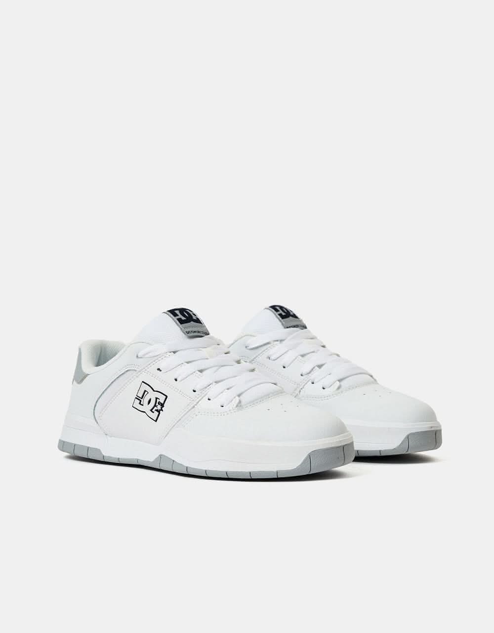 DC Central Skate Shoes - White/Grey/Blue