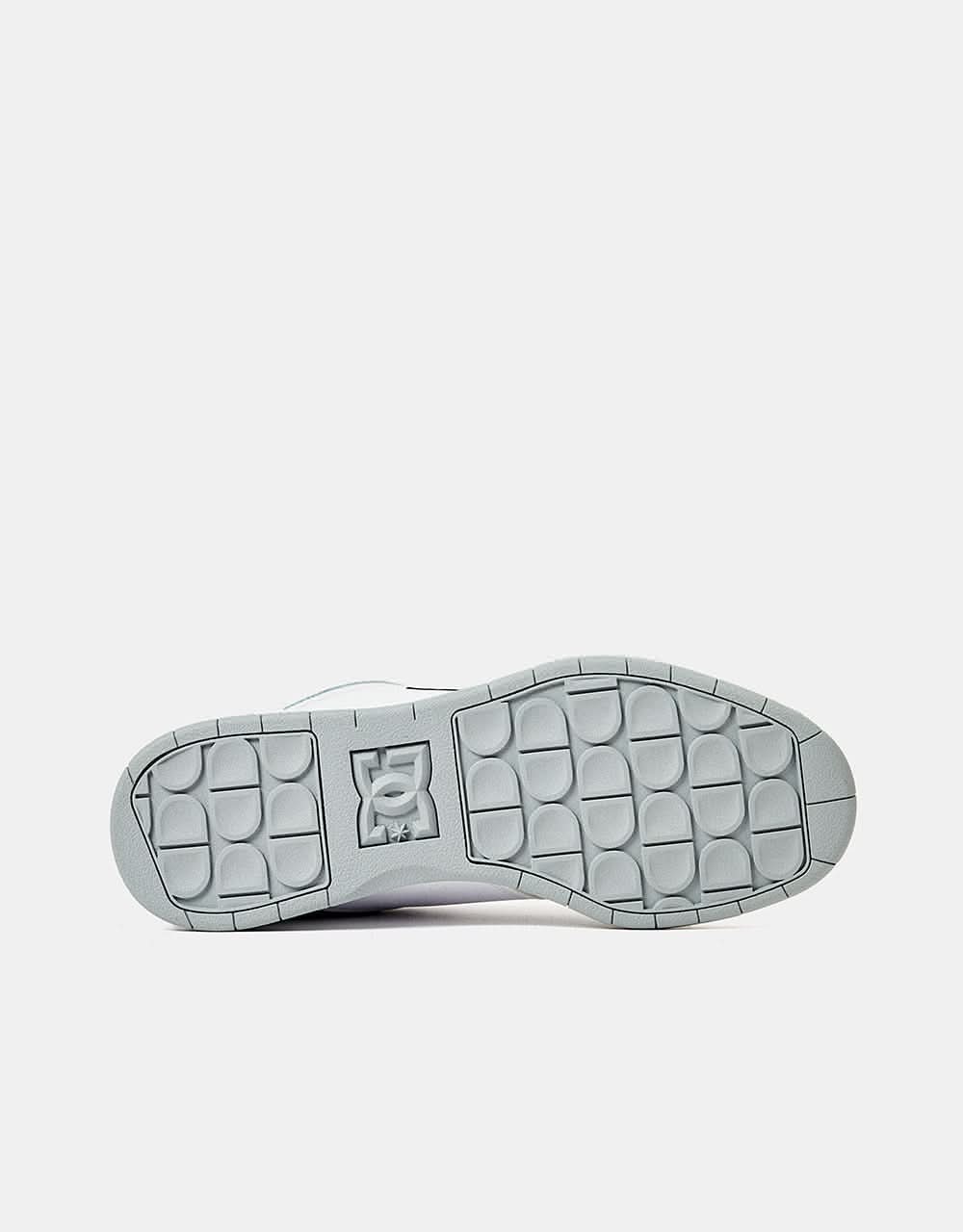 DC Central Skate Shoes - White/Grey/Blue