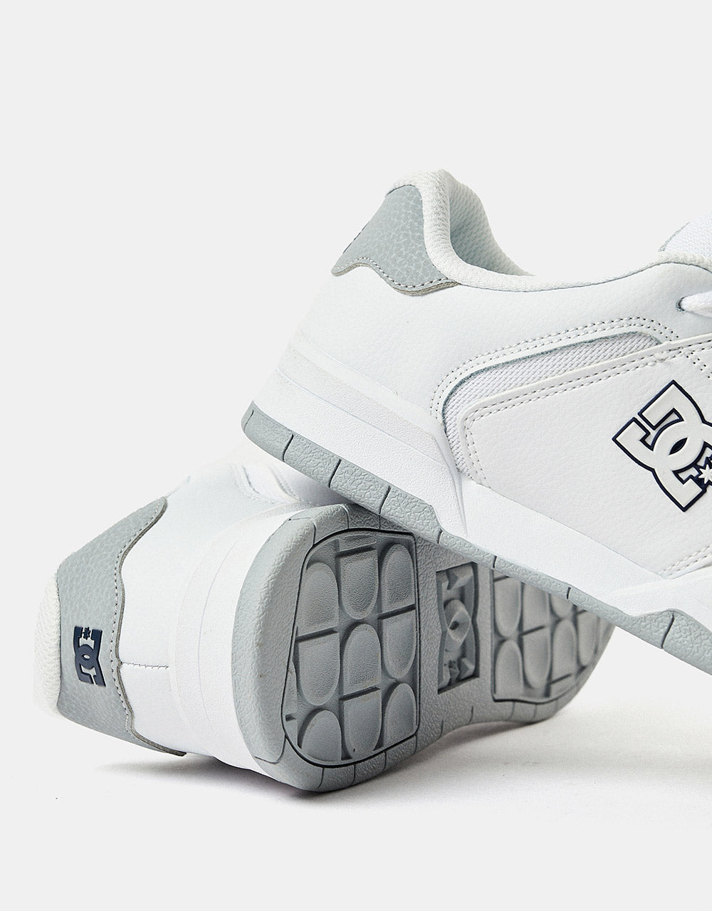 DC Central Skate Shoes - White/Grey/Blue
