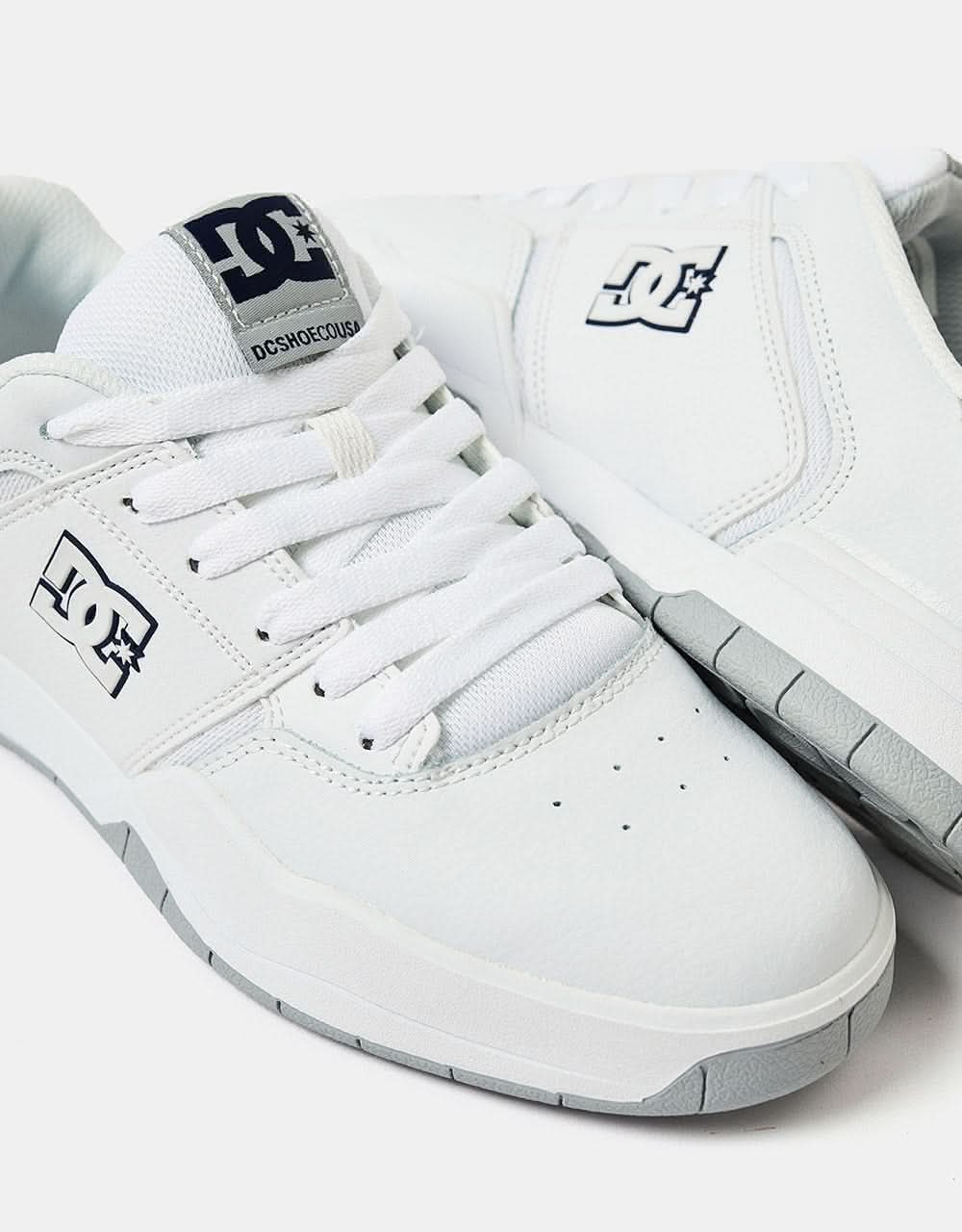 DC Central Skate Shoes - White/Grey/Blue