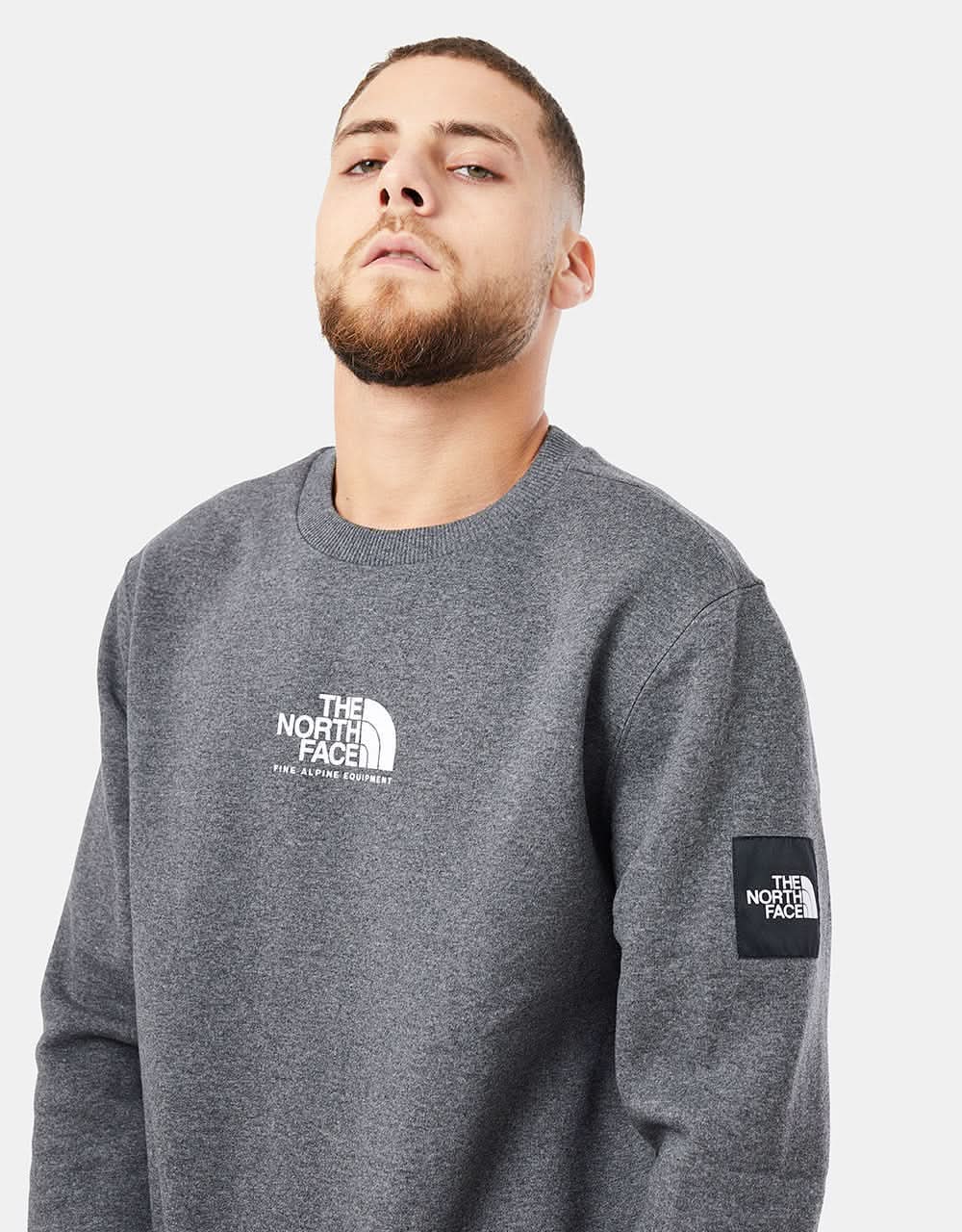 The North Face Seasonal Fine Crew - TNF Medium Grey Heather