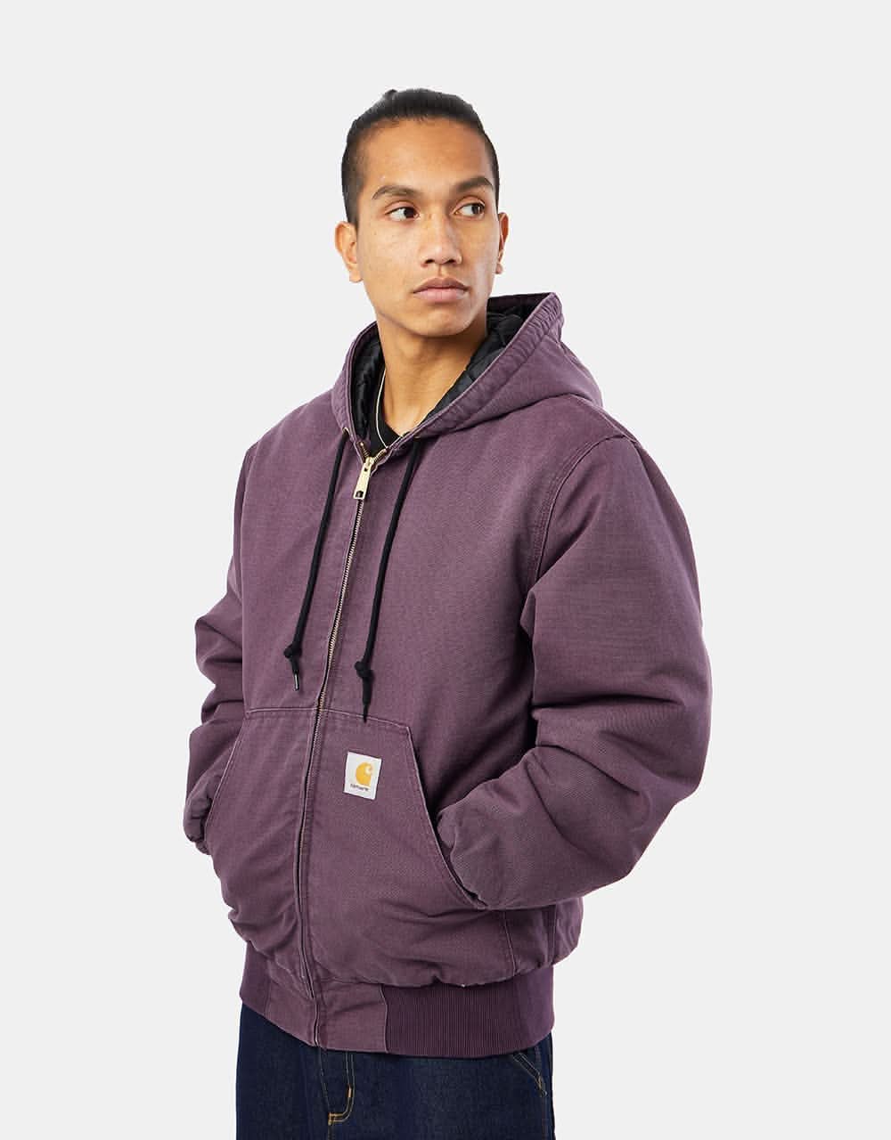 Carhartt WIP OG Active Jacket - Dark Plum (Aged Canvas)