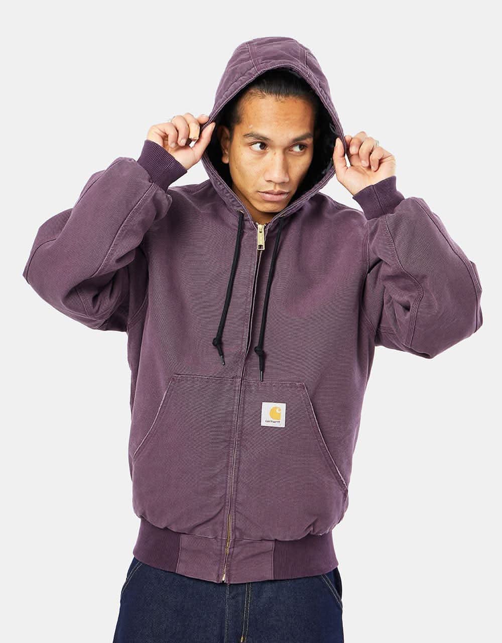 Carhartt WIP OG Active Jacket - Dark Plum (Aged Canvas)