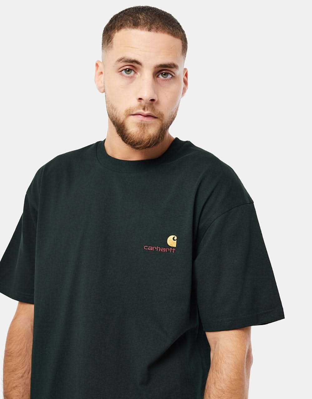 Carhartt WIP American Script T-Shirt - Dark Cedar