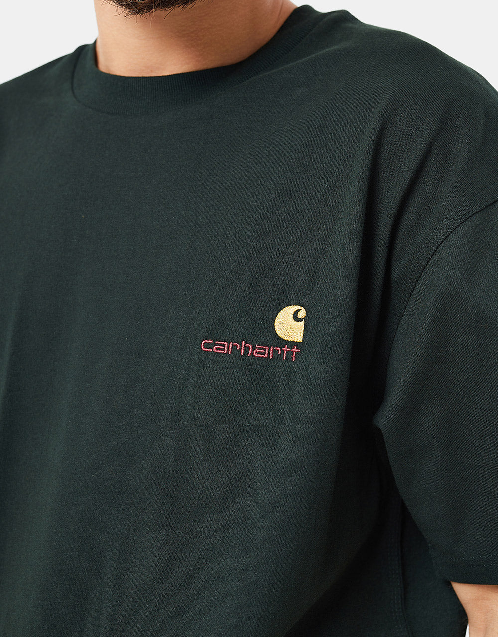 Carhartt WIP American Script T-Shirt - Dark Cedar