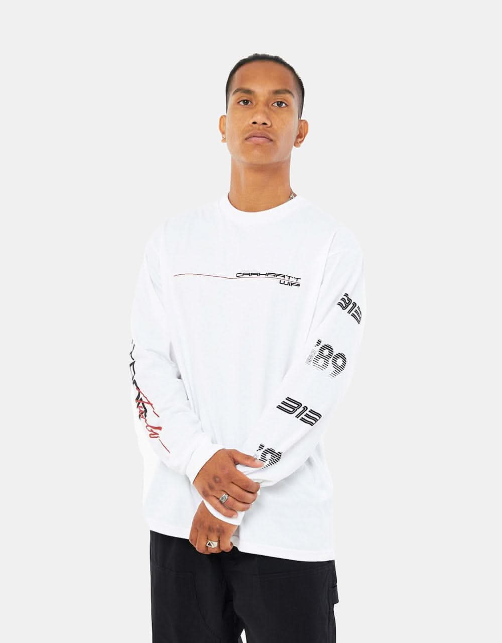 Carhartt WIP L/S Detroit Turbo T-Shirt - White
