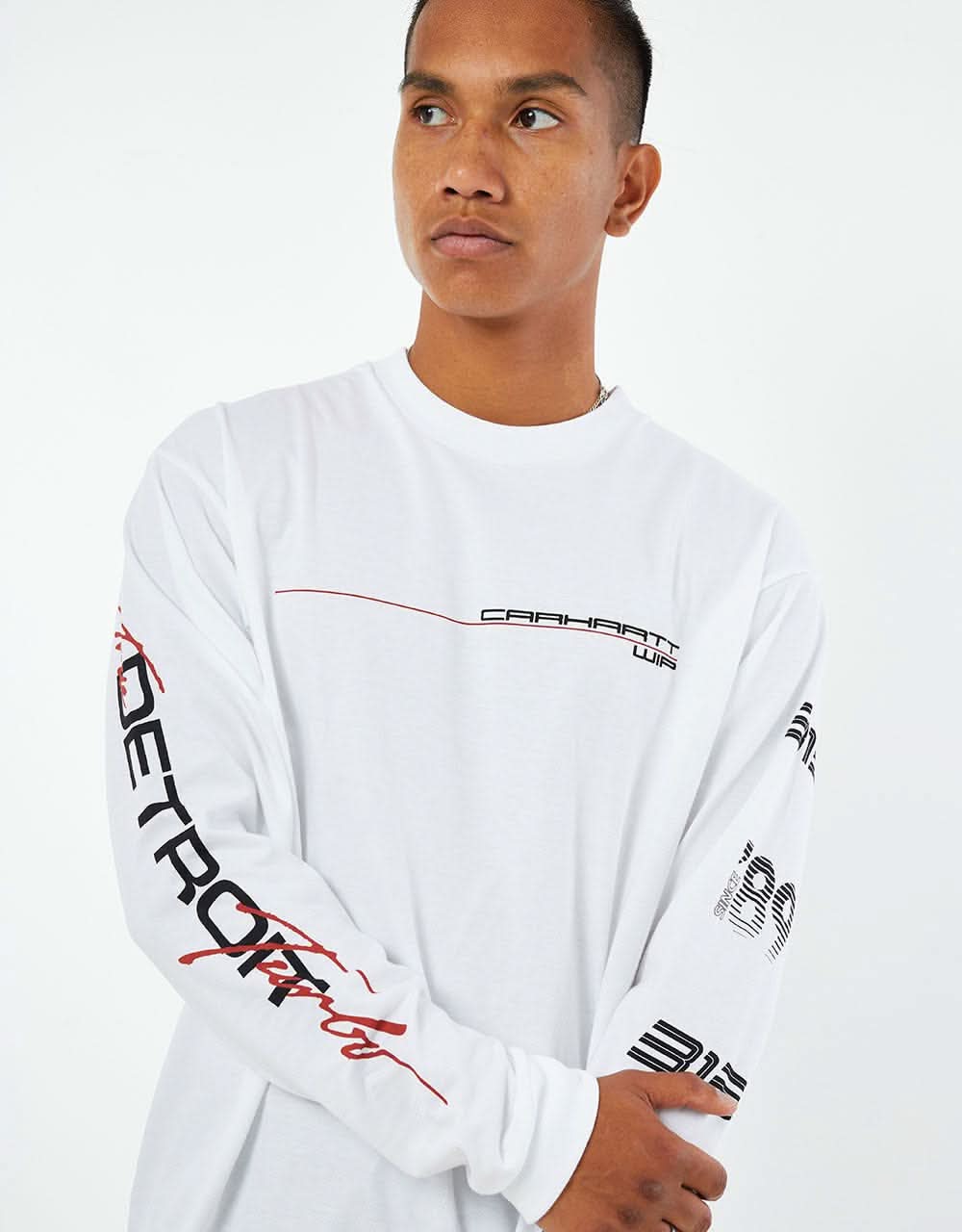 Carhartt WIP L/S Detroit Turbo T-Shirt - White