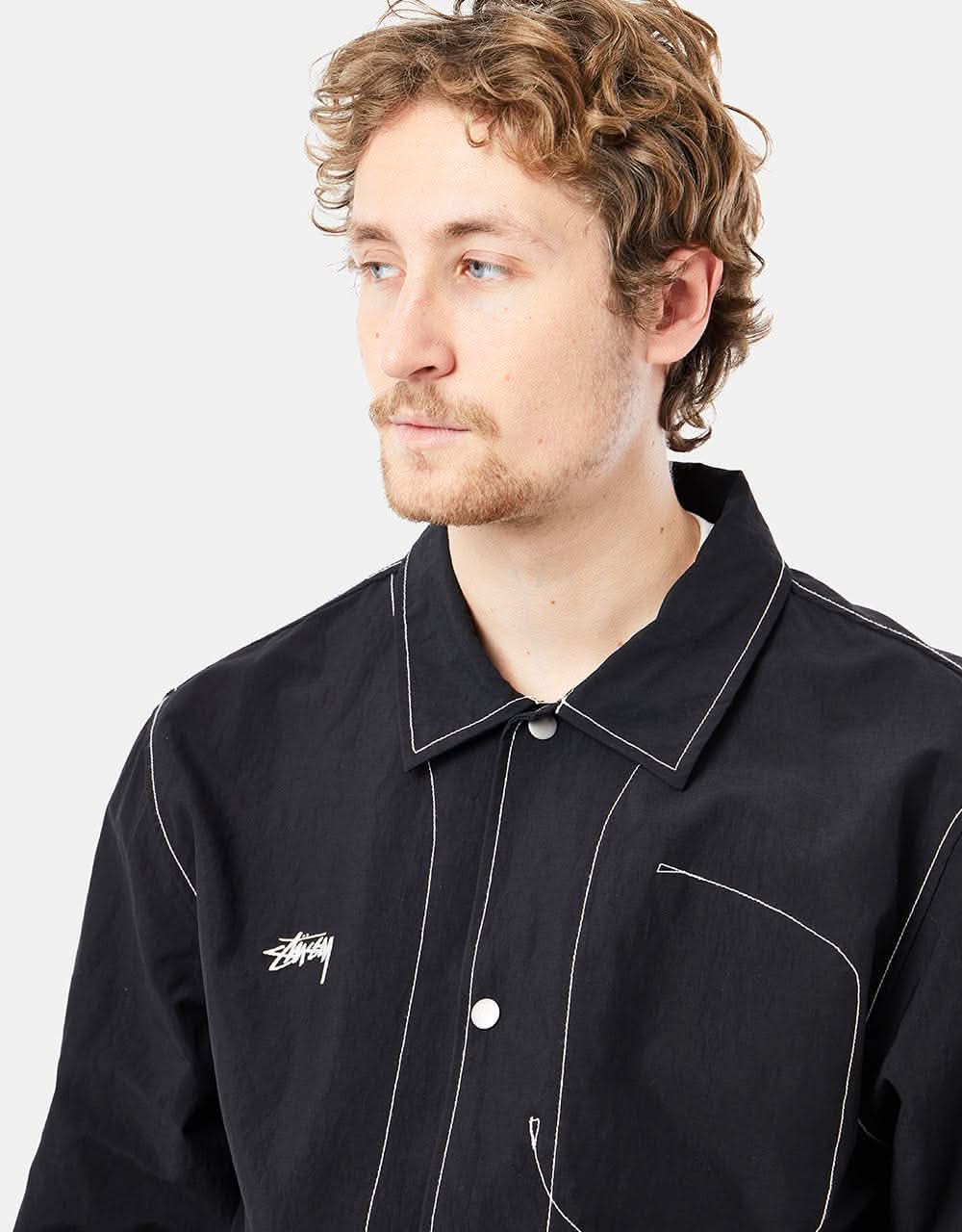 Stüssy Nylon Folsom Jacket - Black