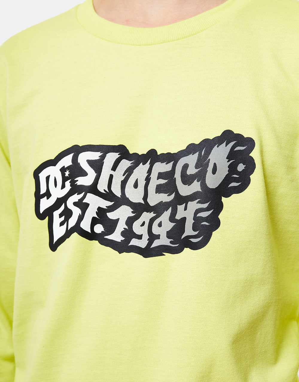 DC Firestorm Kids L/S T-Shirt - Limeade