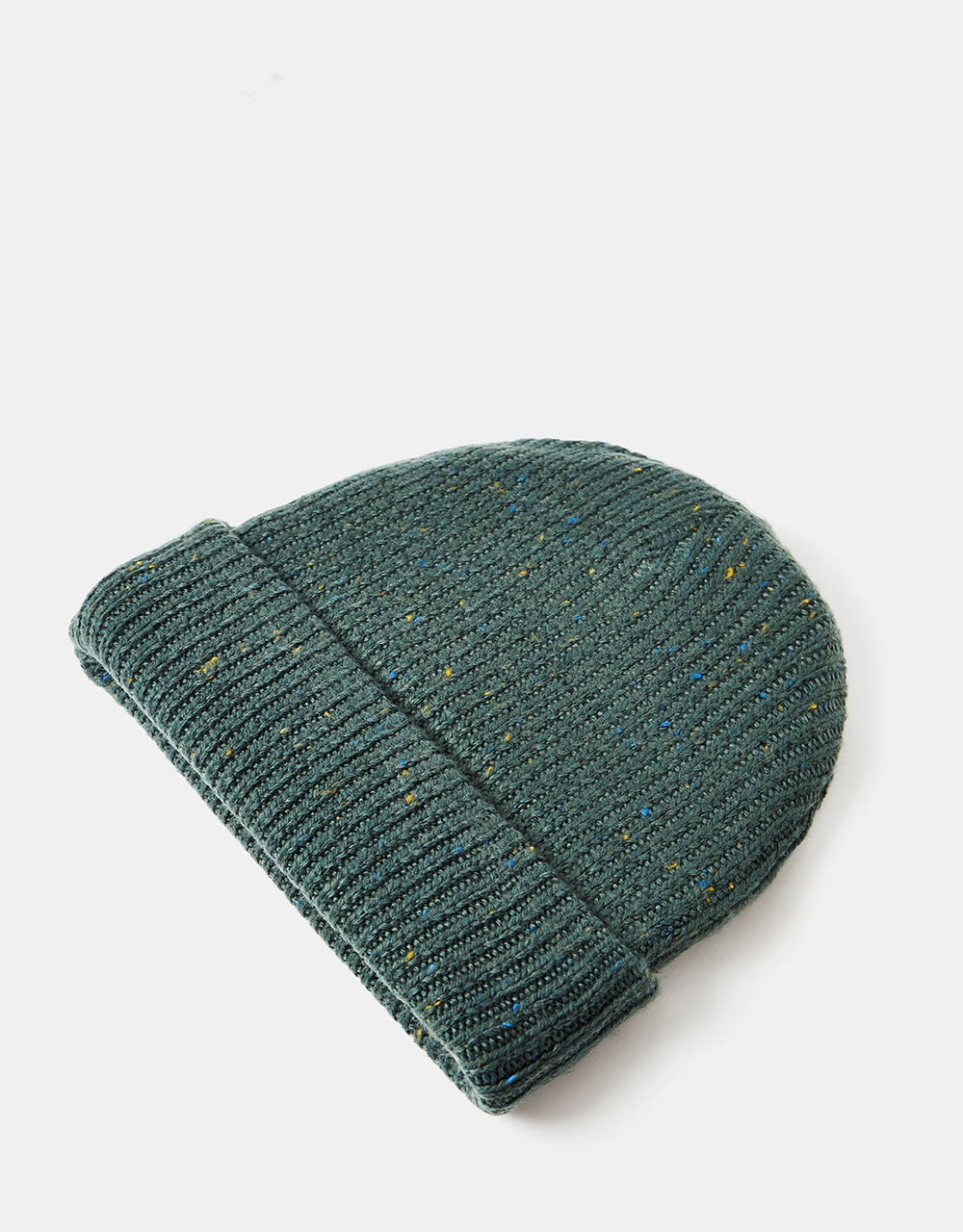 Route One Recycled Fleck Beanie - Forest Green