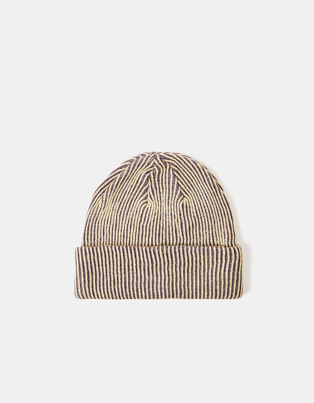Route One Recycled Contra Fisherman Beanie - Dove/Ivory Cream