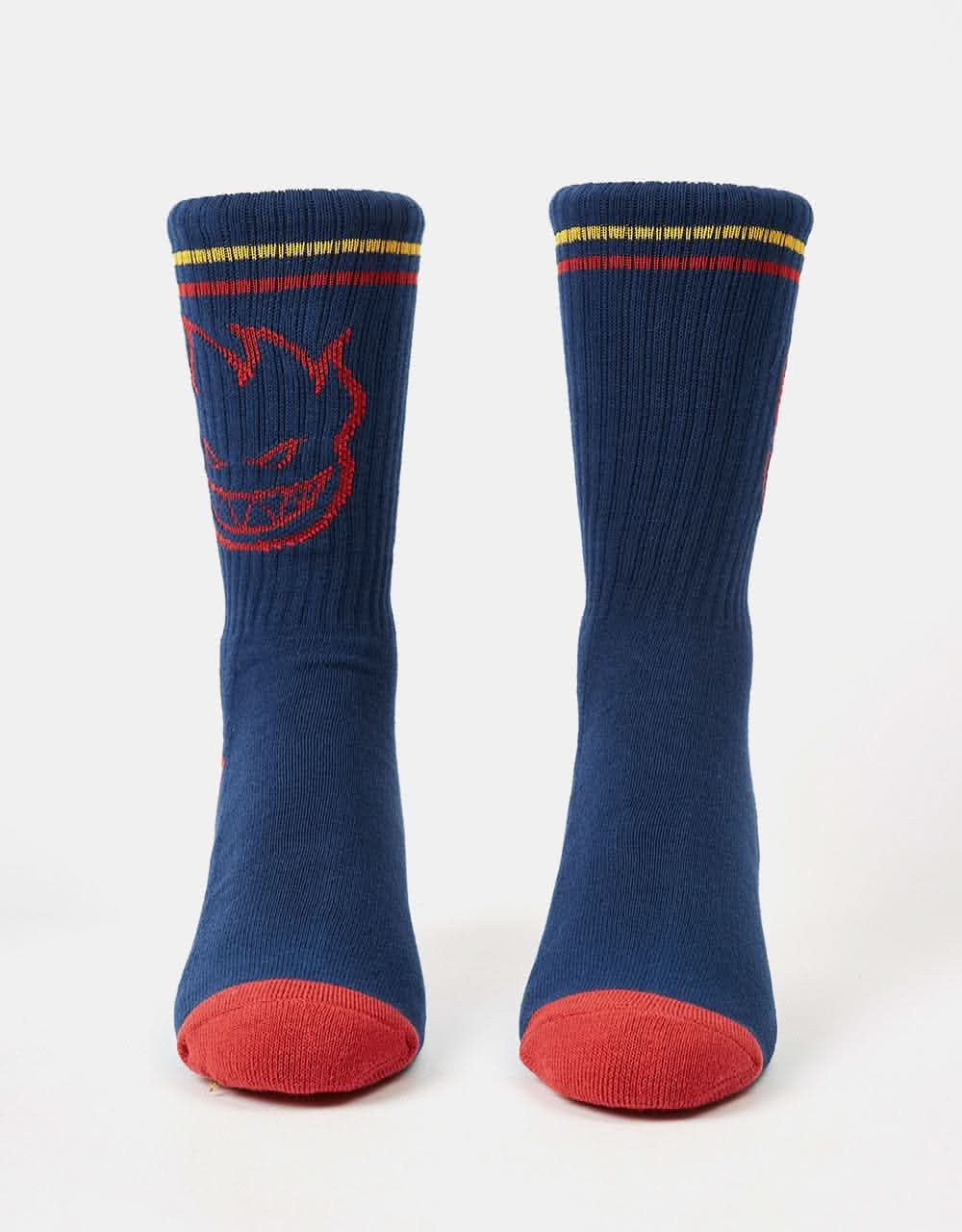 Spitfire Bighead Socks - Navy/Red/Gold