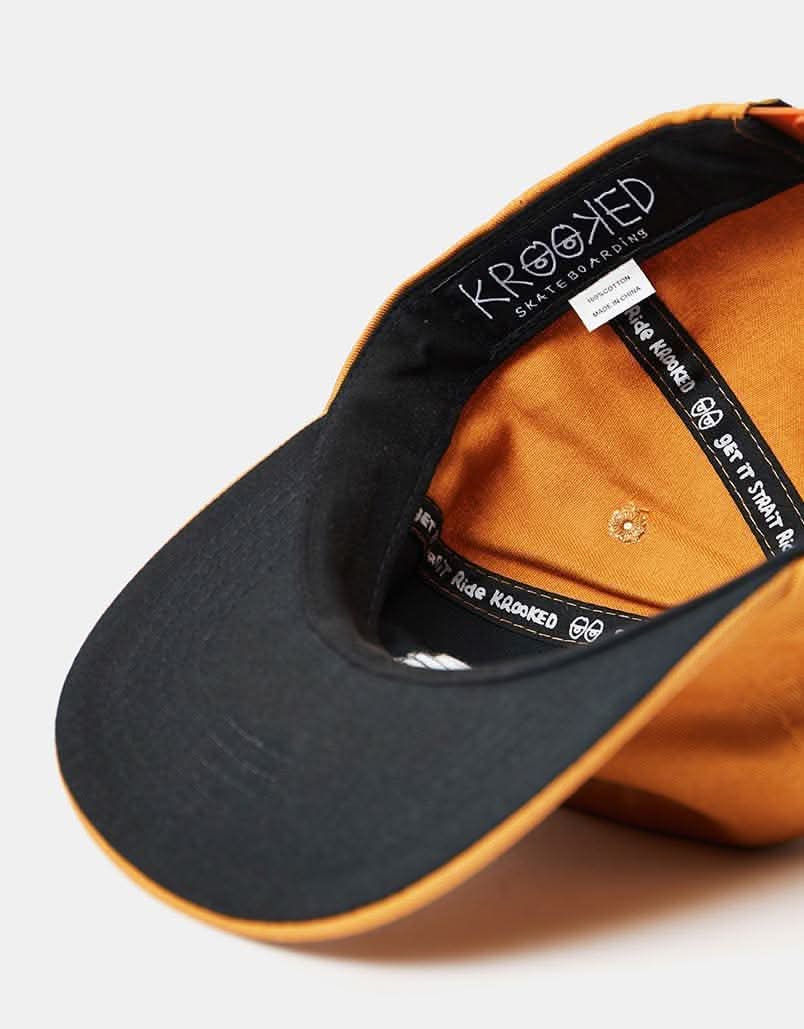Krooked Arketype Raw Snapback Cap - British Khaki/Black