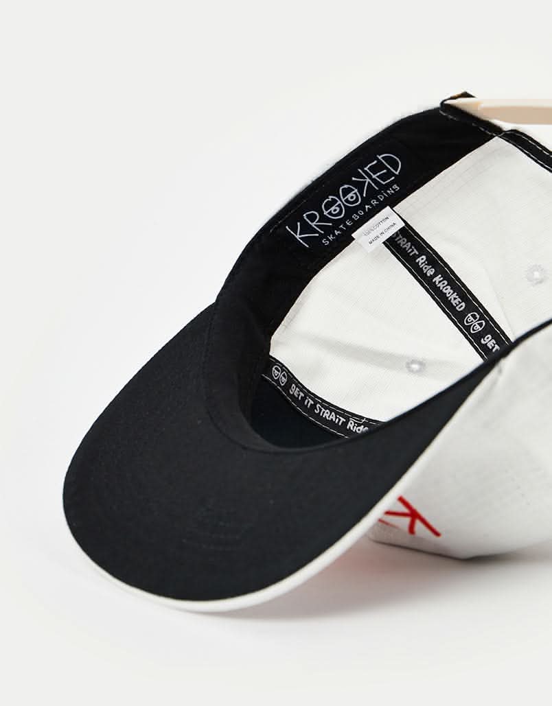 Krooked Krooked Eyes Snapback Cap - Natural/Red