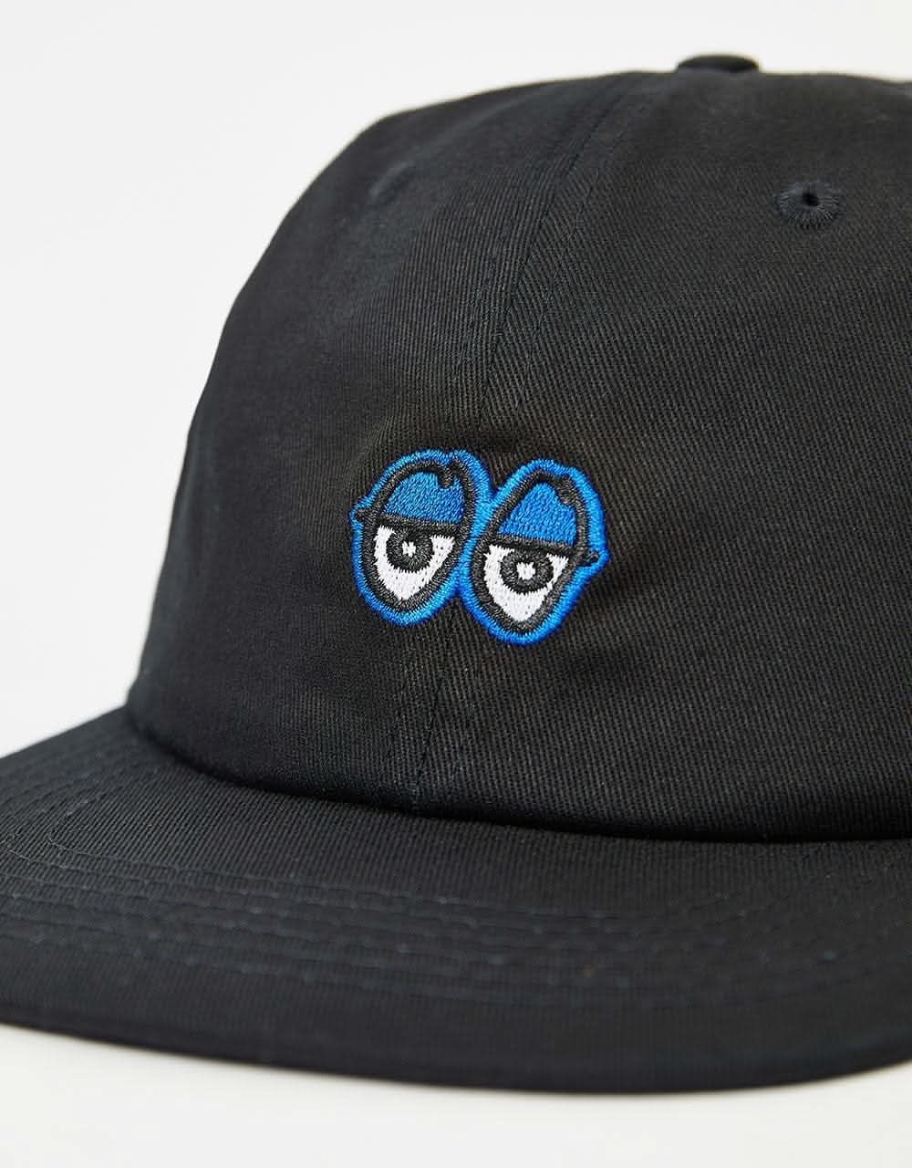 Krooked Eyes Strapback Cap - Black/Blue