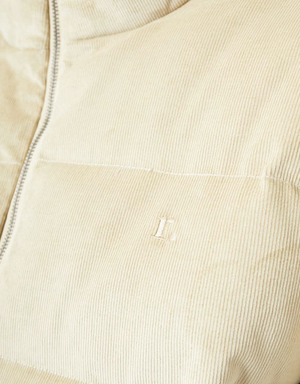 Route One Corduroy Puffer Jacket - Ivory Cream