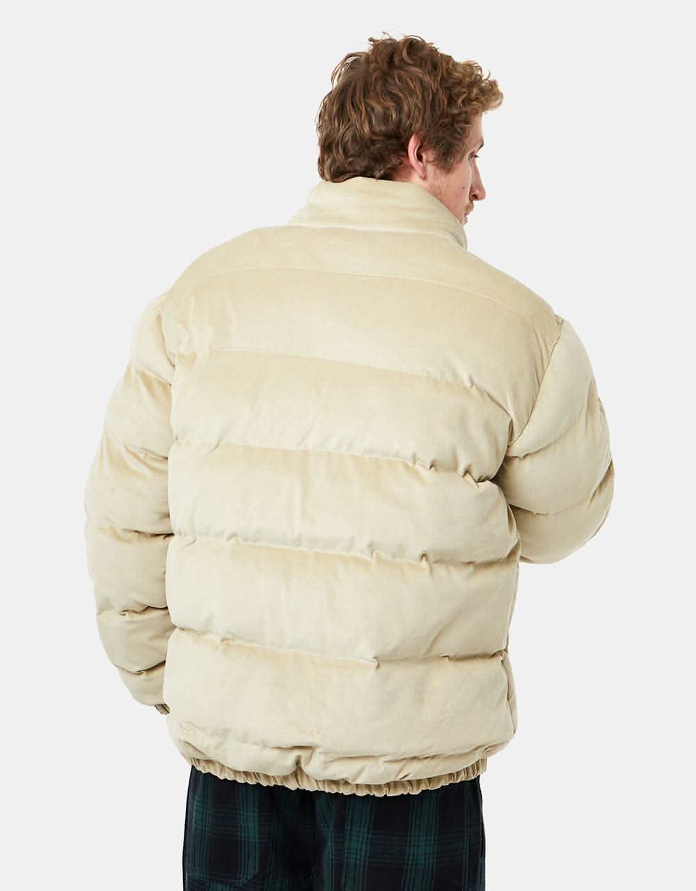 Route One Corduroy Puffer Jacket - Ivory Cream