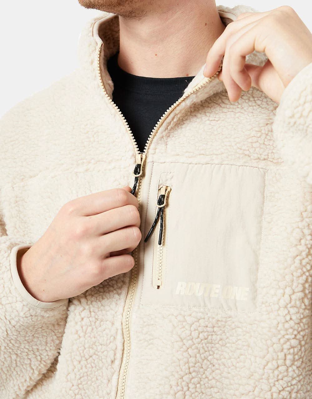 Route One Sharwa Fleece - Ivory Cream