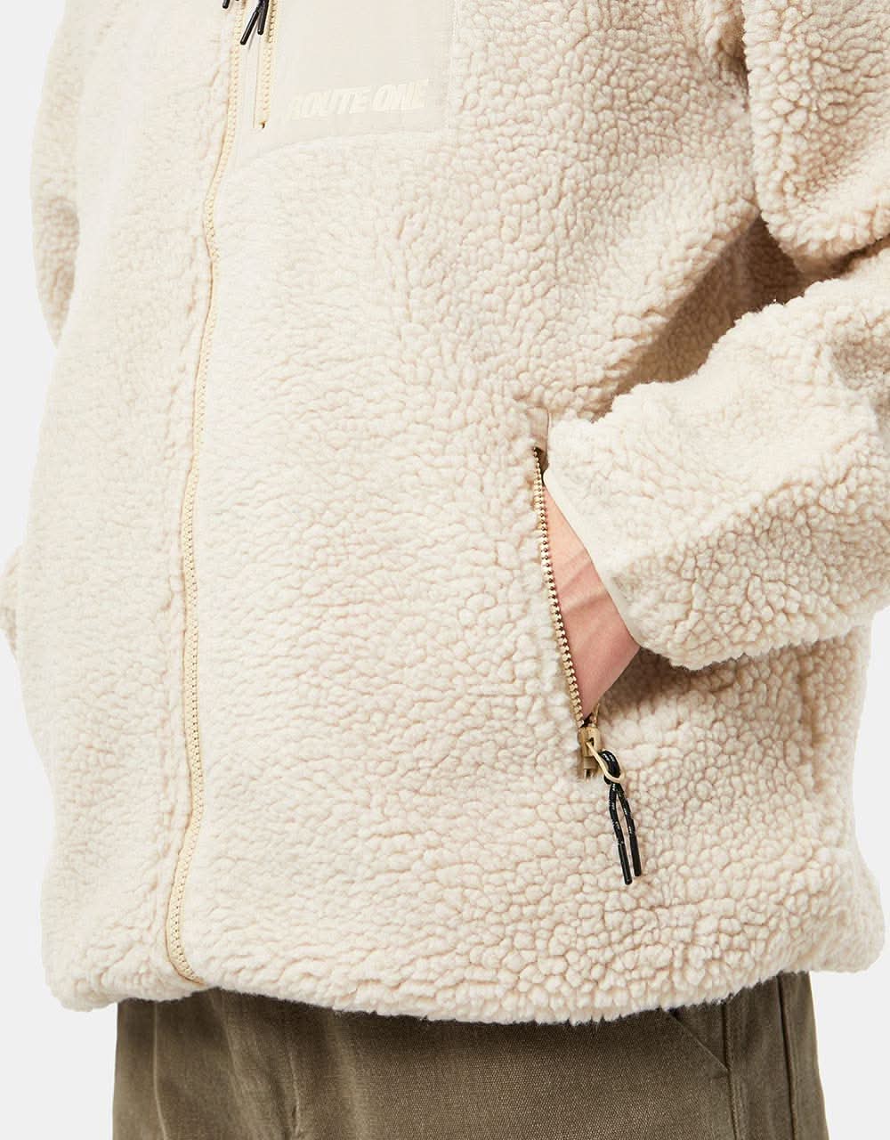 Route One Sharwa Fleece - Ivory Cream
