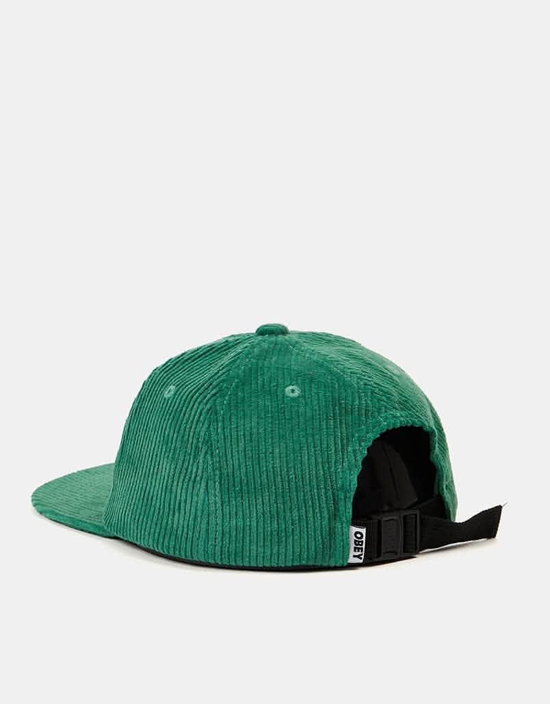 Obey Bold Cord 6 Panel Strapback Cap - Jade