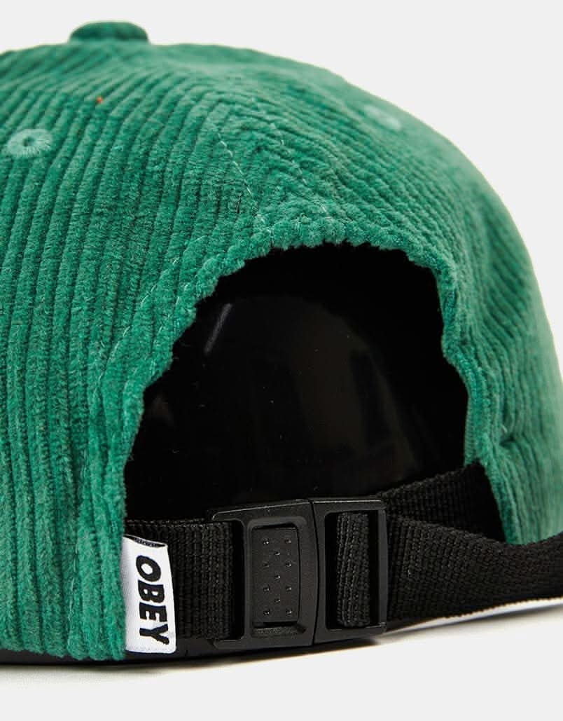 Obey Bold Cord 6 Panel Strapback Cap - Jade