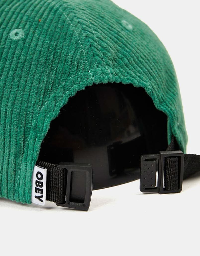 Obey Bold Cord 6 Panel Strapback Cap - Jade