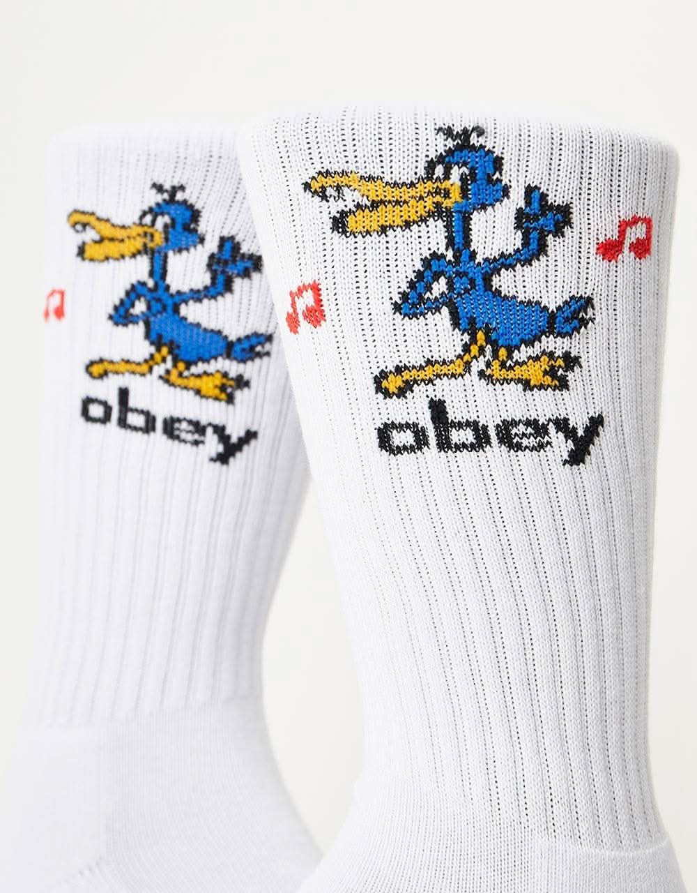 Obey Nomad Socks - White