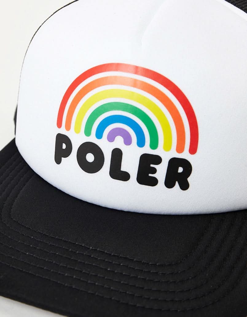 Poler Rainbow Trucker Cap - Black