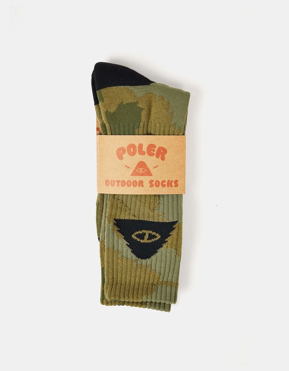 Poler Cyclops Icon Socks - Furry Camo Black
