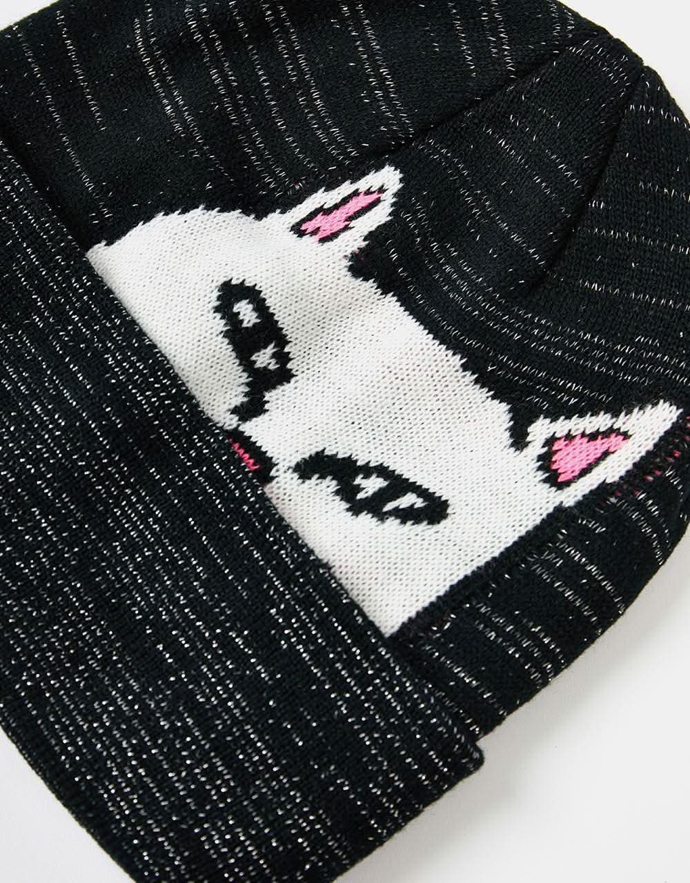 RIPNDIP Peeking Nermal Reflective Beanie - Black
