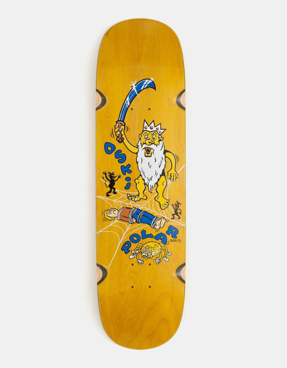 Polar Rozenberg Spider King Skateboard Deck - P2 Shape 8.5" (w/ Wheel Wells)