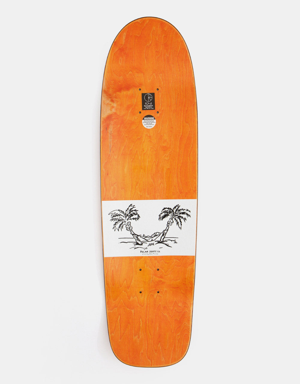 Polar Sanbongi Freedom Skateboard Deck - SURF Sr. Shape 9" (w/ Wheel Wells)