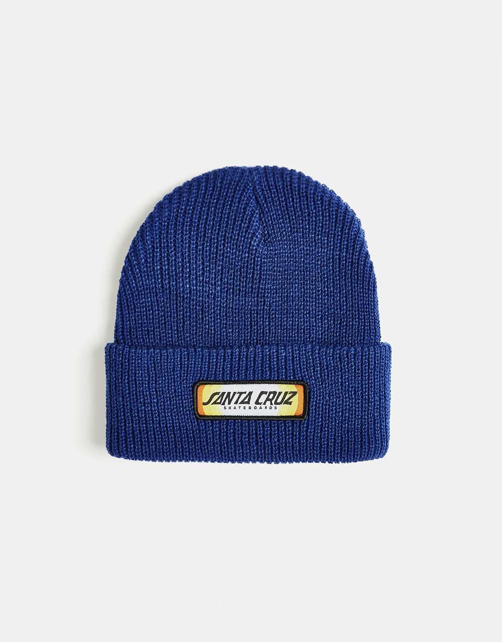 Santa Cruz Sundown Ray Strip Beanie - Navy Blue