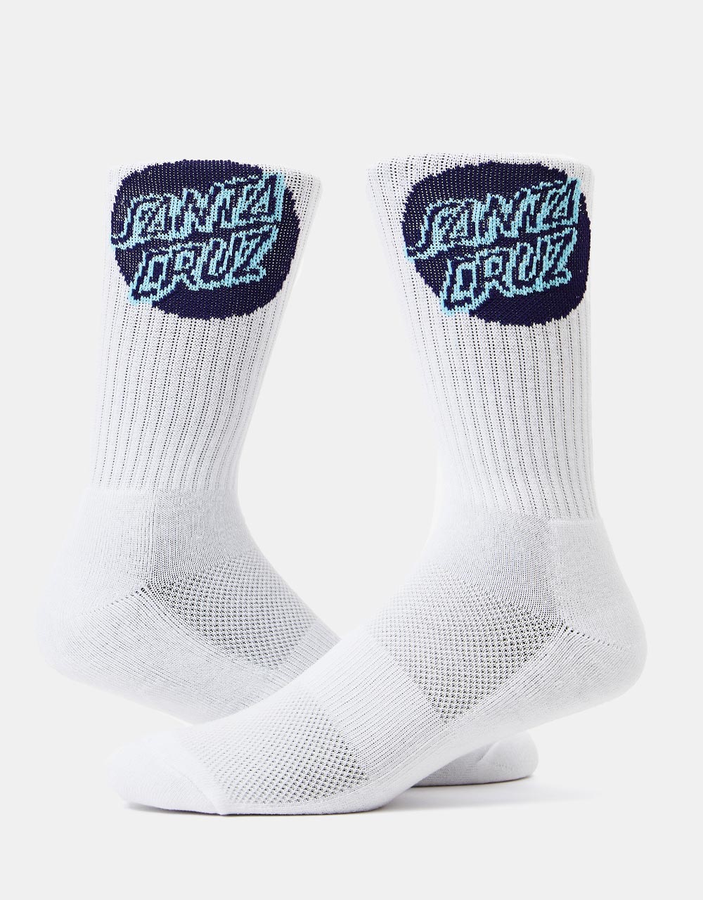 Santa Cruz Shadowless Dot Socks - White