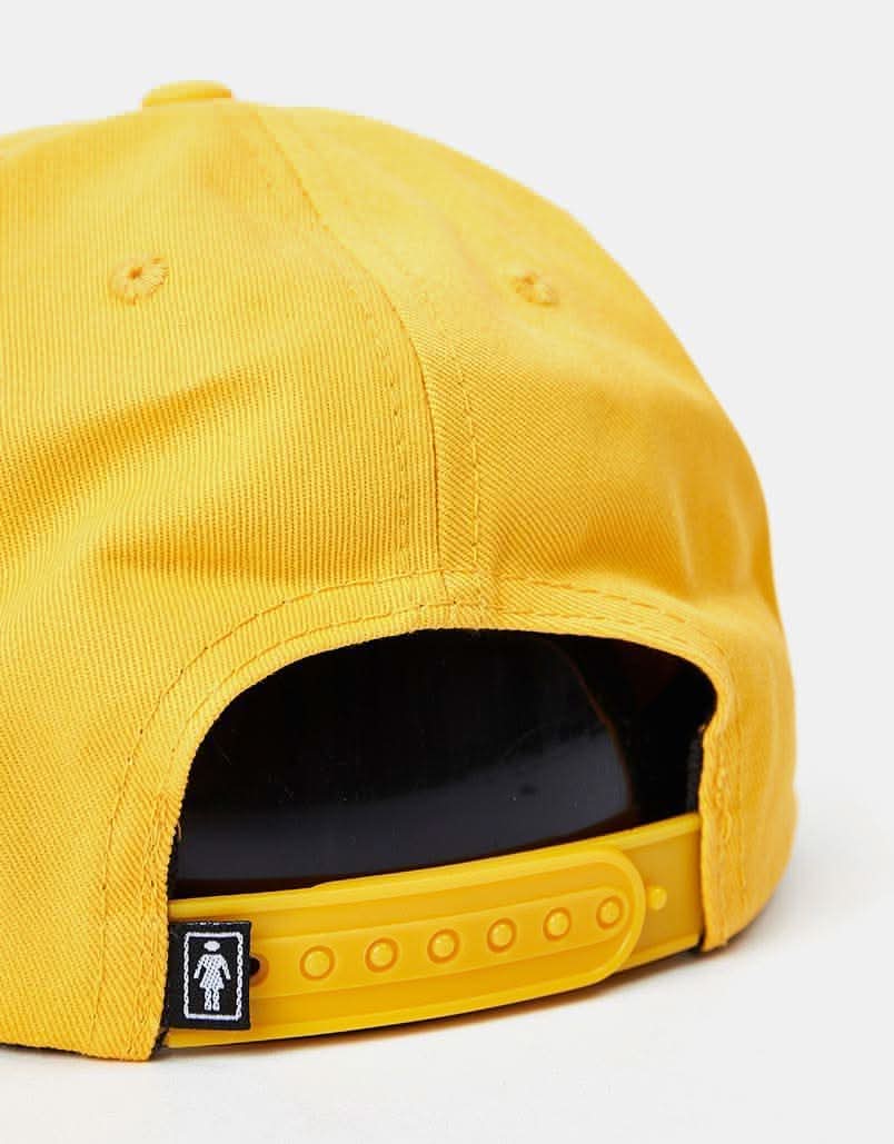 Girl Flowers Snapback Cap Athletic Gold