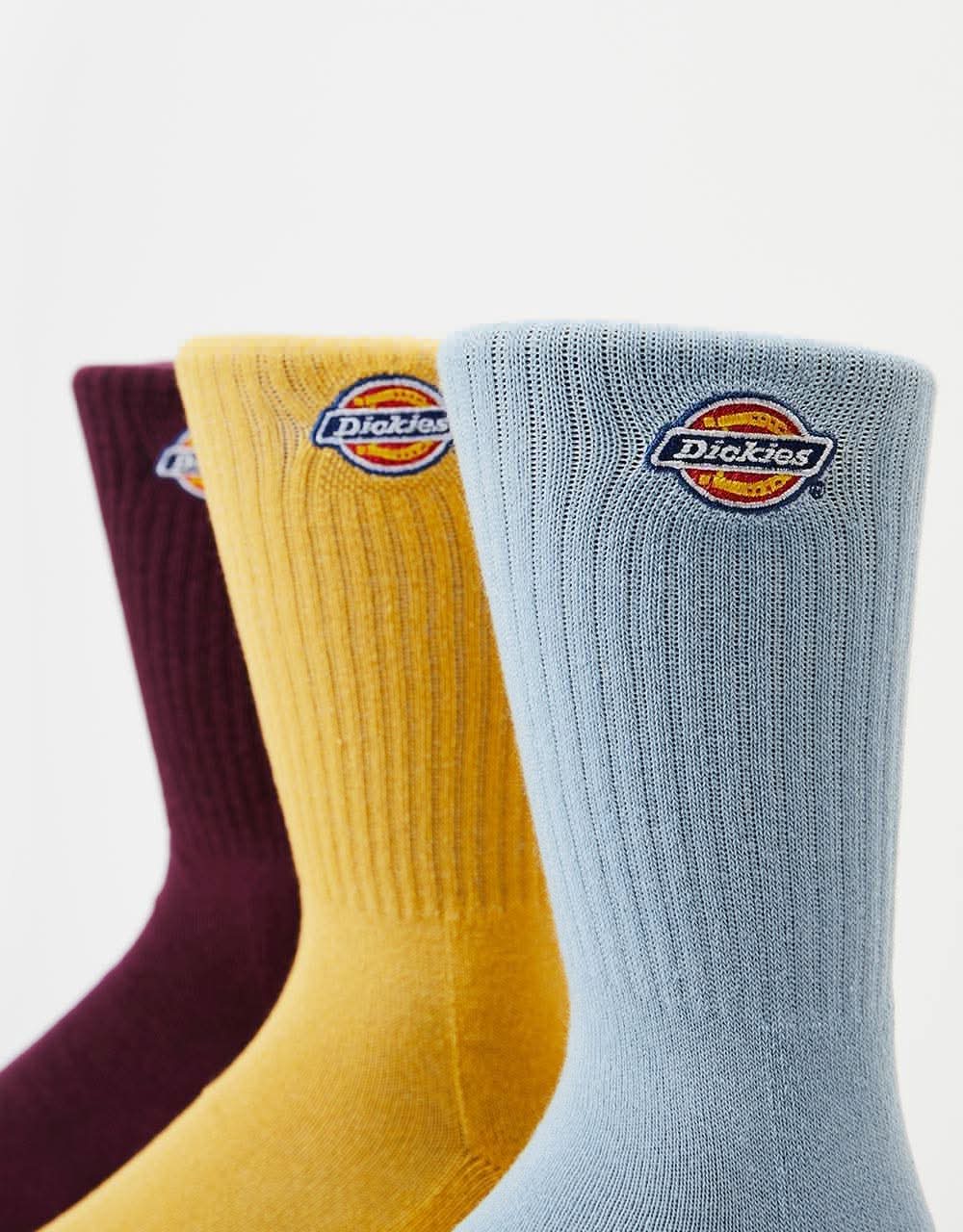 Dickies Valley Grove 3-Pack Socks - Grape Wine