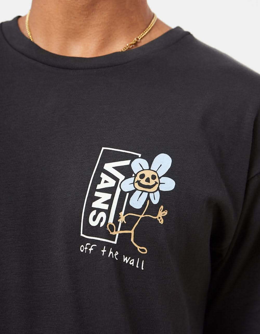 Vans Trippy Grin Floral T-Shirt - Black