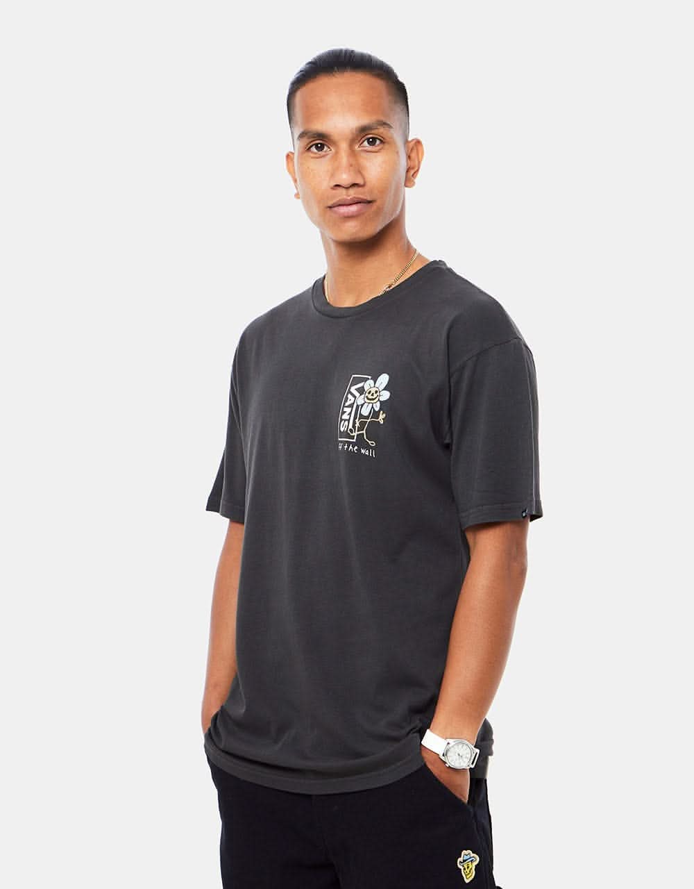 Vans Trippy Grin Floral T-Shirt - Black