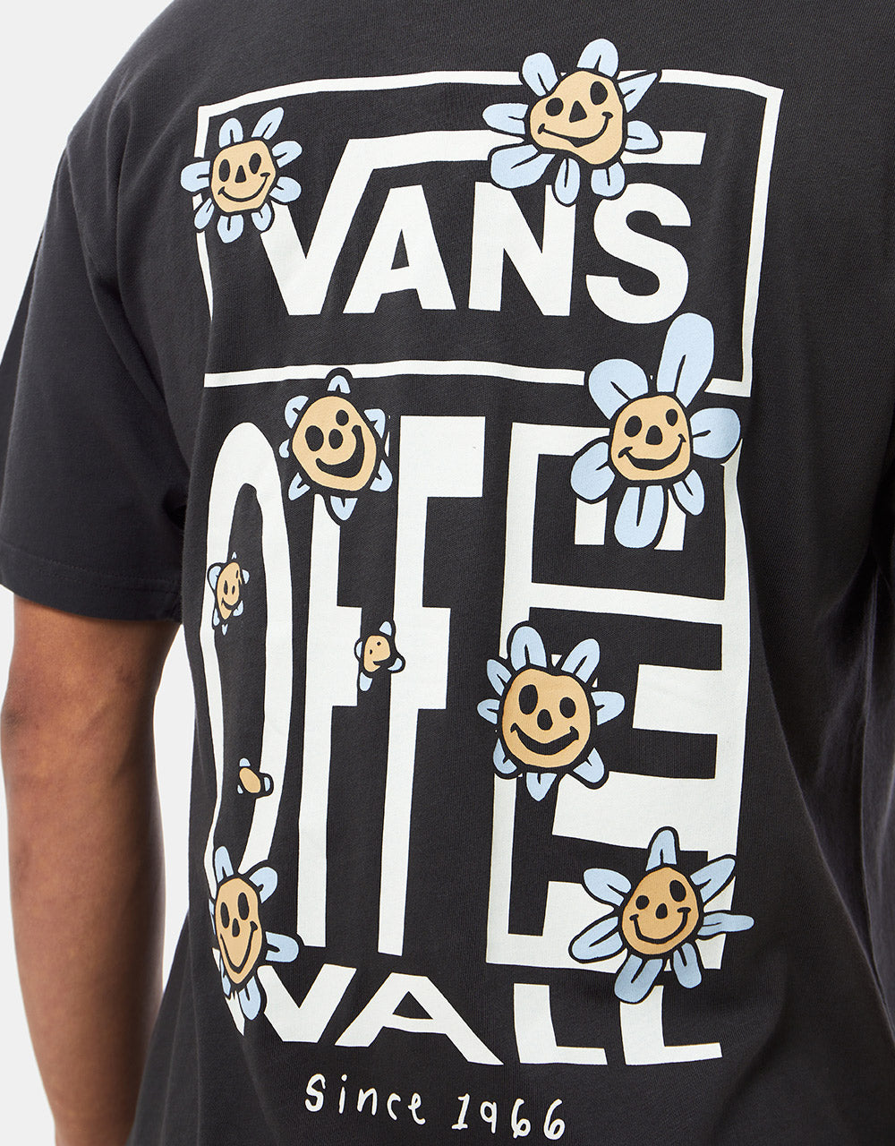 Vans Trippy Grin Floral T-Shirt - Black